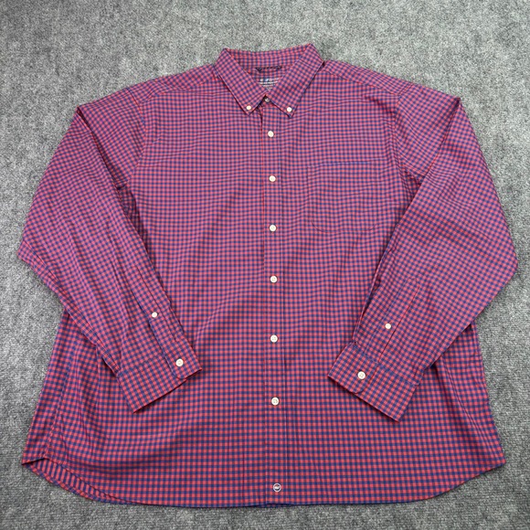 Vineyard Vines Other - Vineyard Vines Shirt Men XXL Red Gingham OTG On The Go brrr Performance Stretch